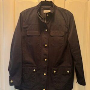 Talbots Black Jacket with Gold Buttons, 16W